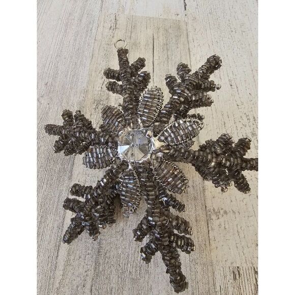 Beaded star ornament large - Picture 1 of 7